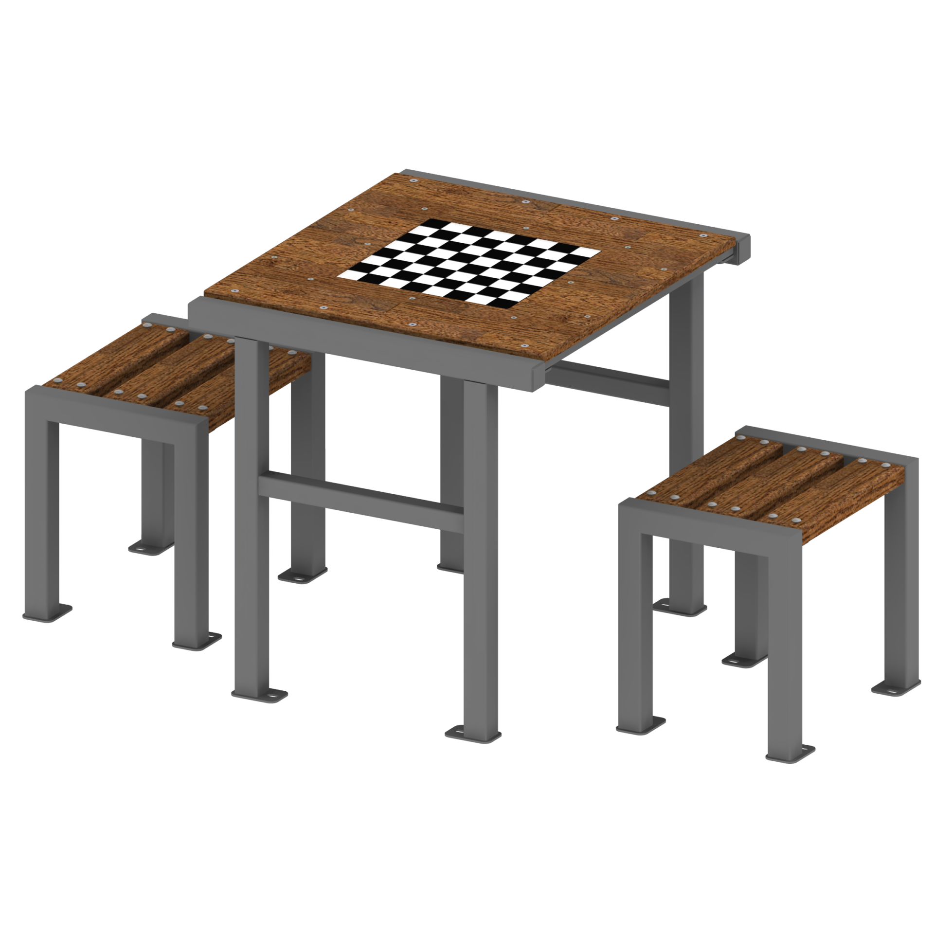stół z ławkami senior 2. Urban furniture. Rekreacja na świeżym powietrzu.