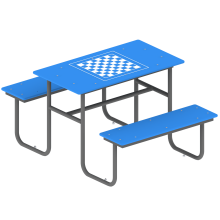 stolik z ławkami szach