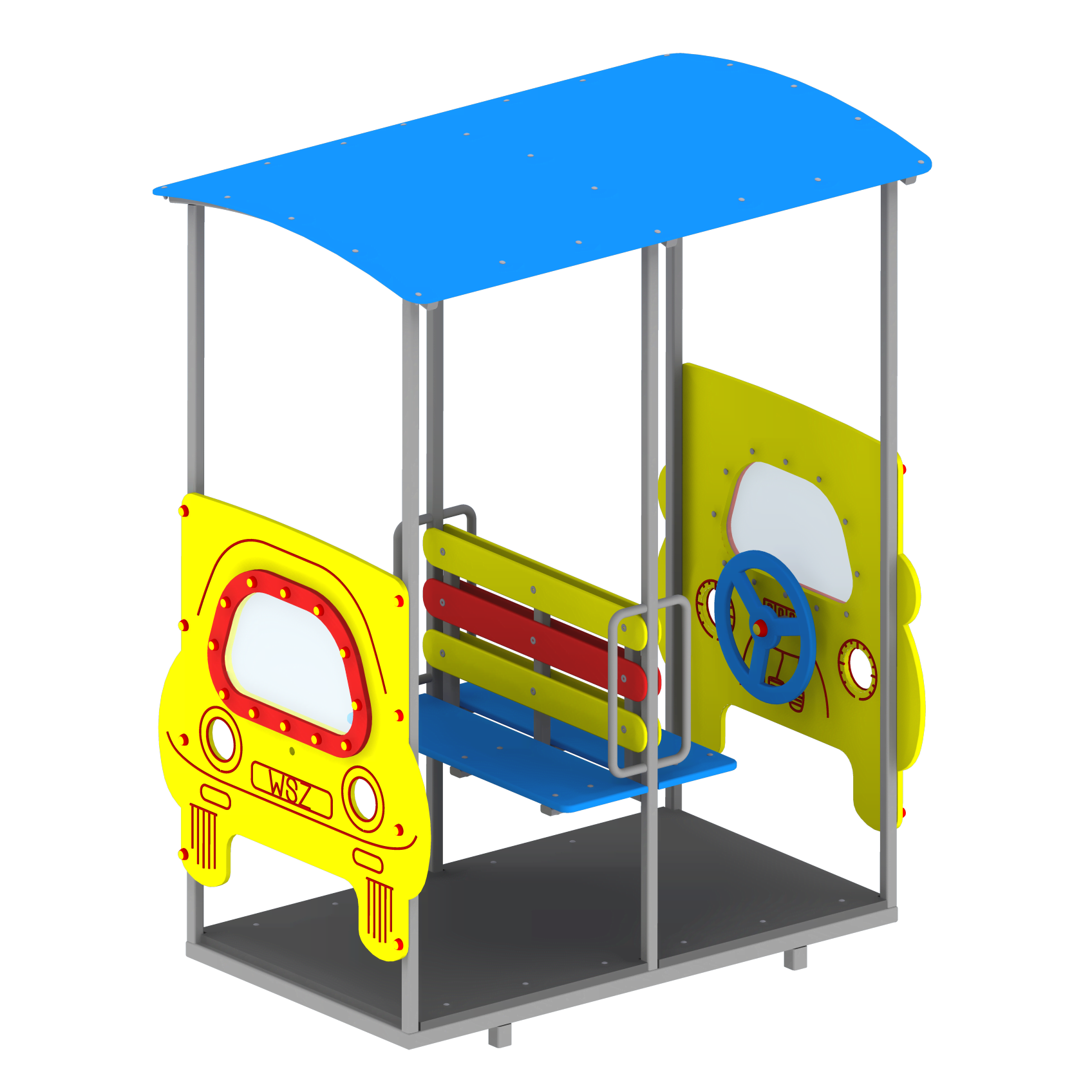 wagonik autko - kreatywne urządzenia na place zabaw
