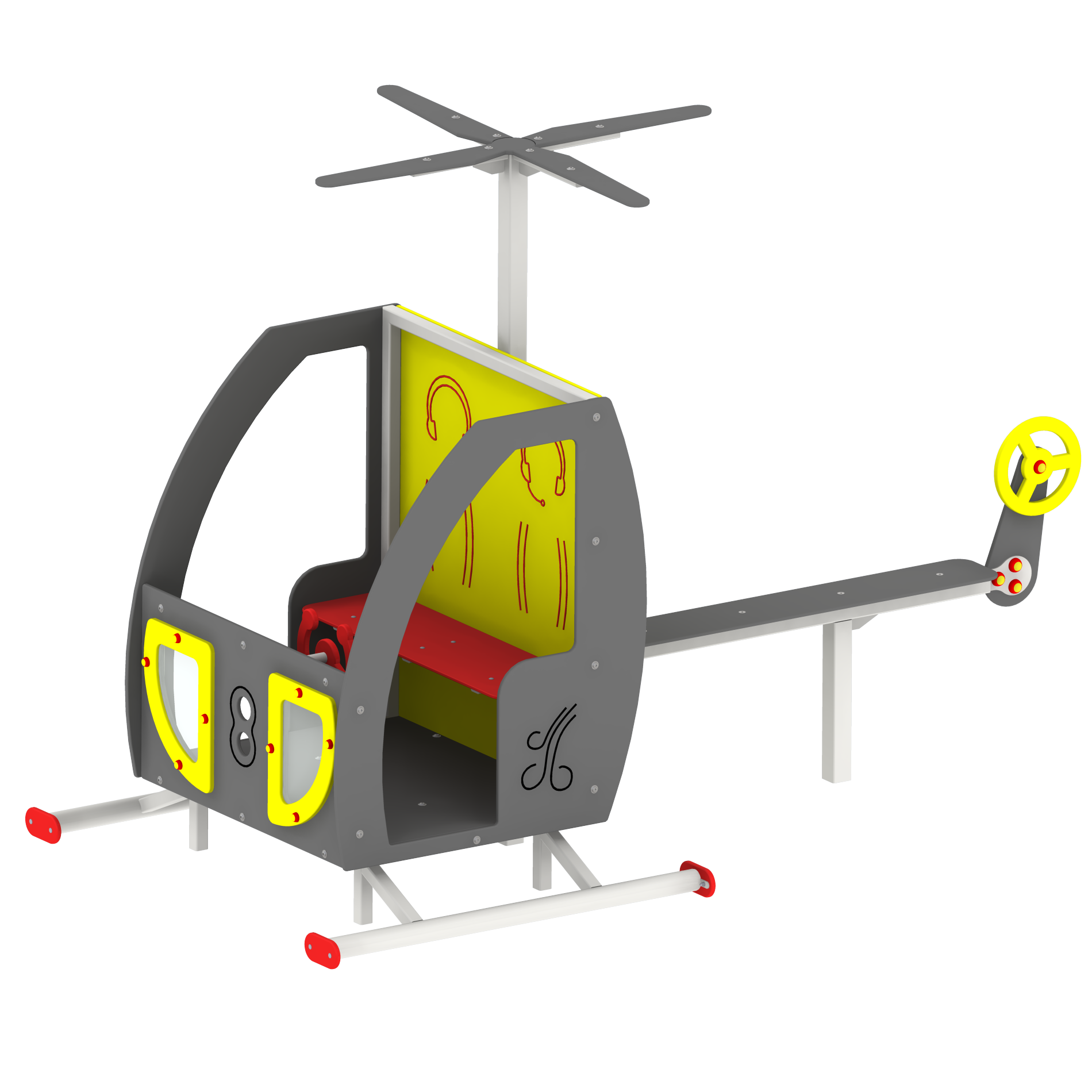 Helikopter tematyczny plac zabaw
